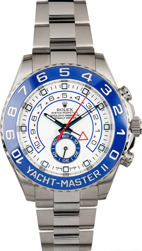 rolex yacht master ii stainless steel &|rolex yacht master 2 size.